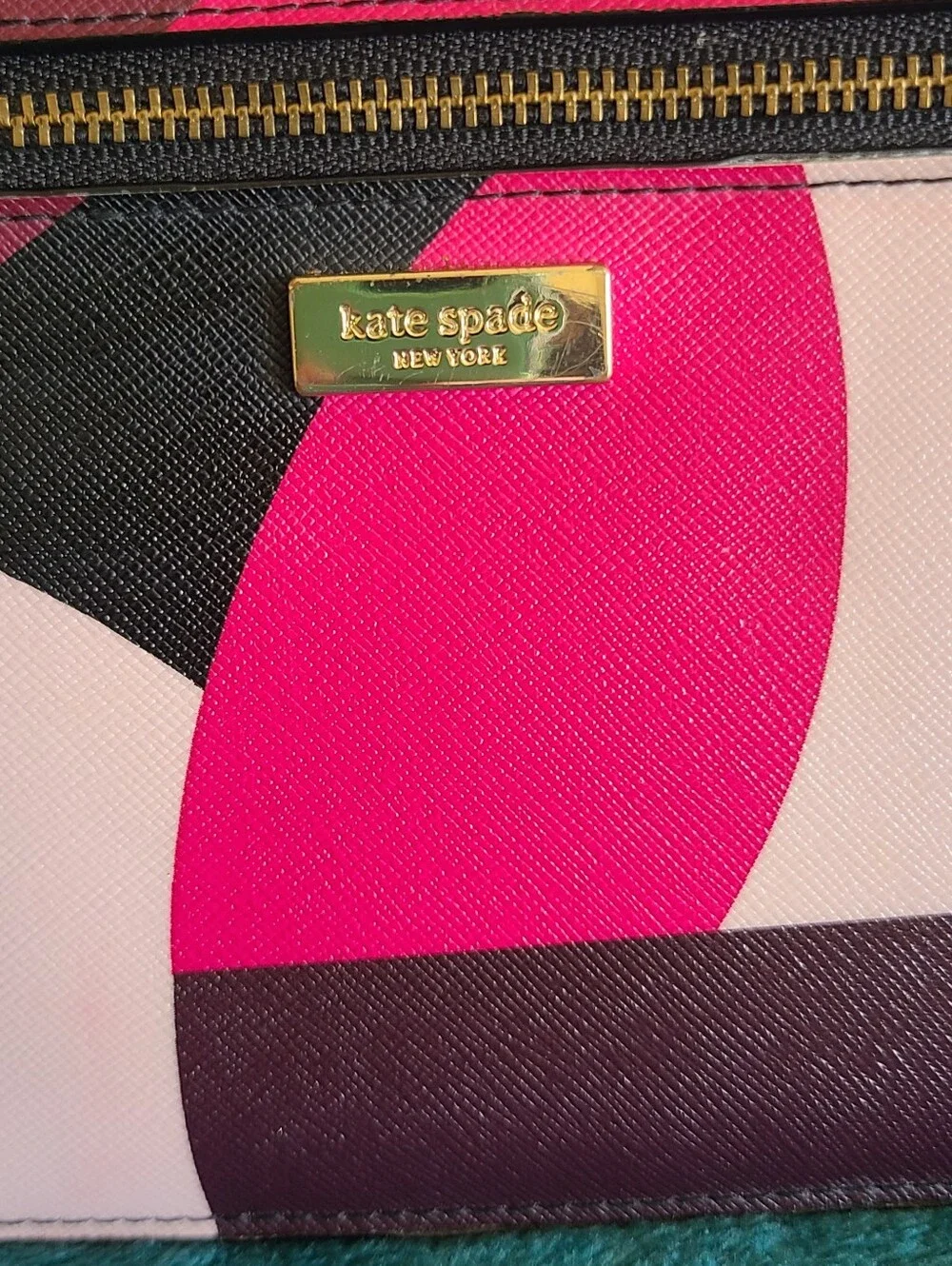 Kate Spade Pink Multi Leather Wristlet Clutch